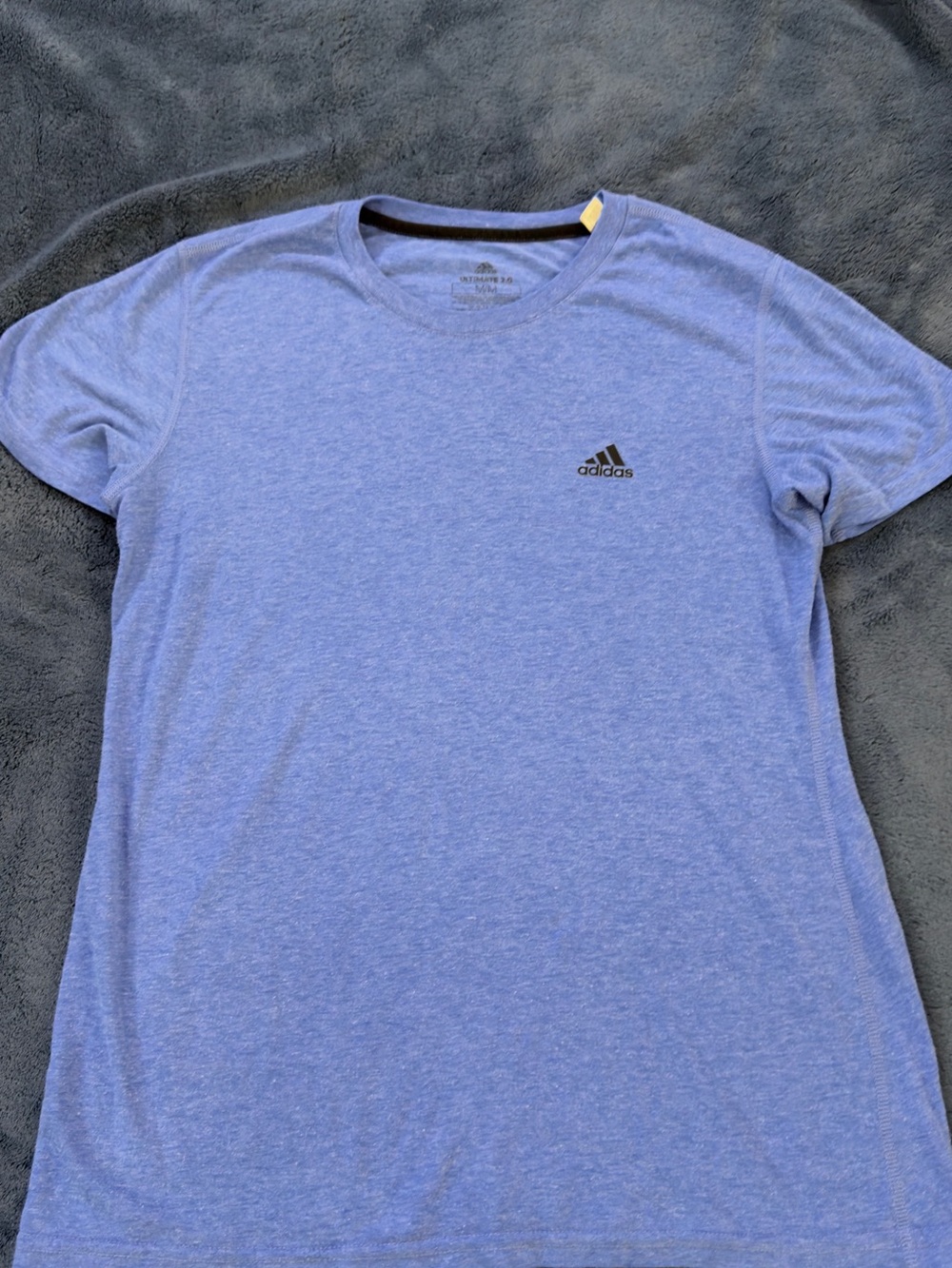 adidas Light Heather Blue Short Sleeve Crew Tee